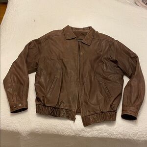 Brown Leather Jacket - Architect circa 1991